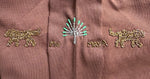 Brown Embroidered Sweatshirt