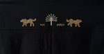 Beaded Leopards Crop T-shirt Black (Pre-order)