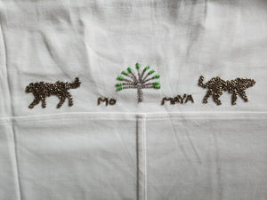 Beaded Leopards Crop T-shirt
