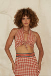 Red Karina Bra Top