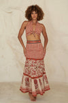 Red Karina Skirt