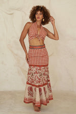 Red Karina Skirt