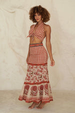 Red Karina Skirt