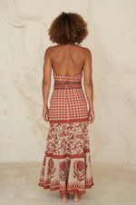 Red Karina Skirt