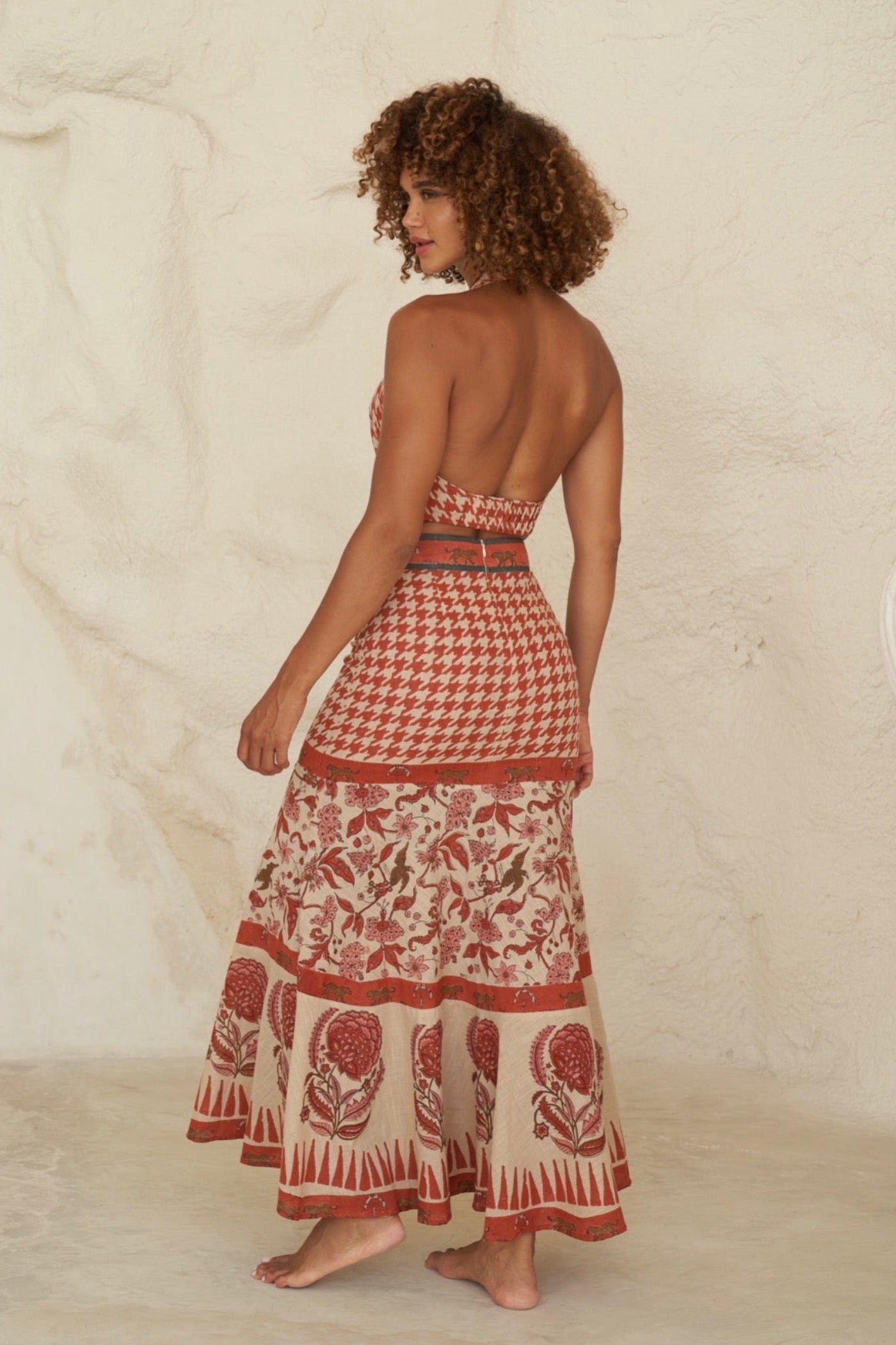 Red Karina Skirt