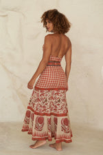 Red Karina Skirt