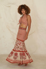 Red Karina Skirt