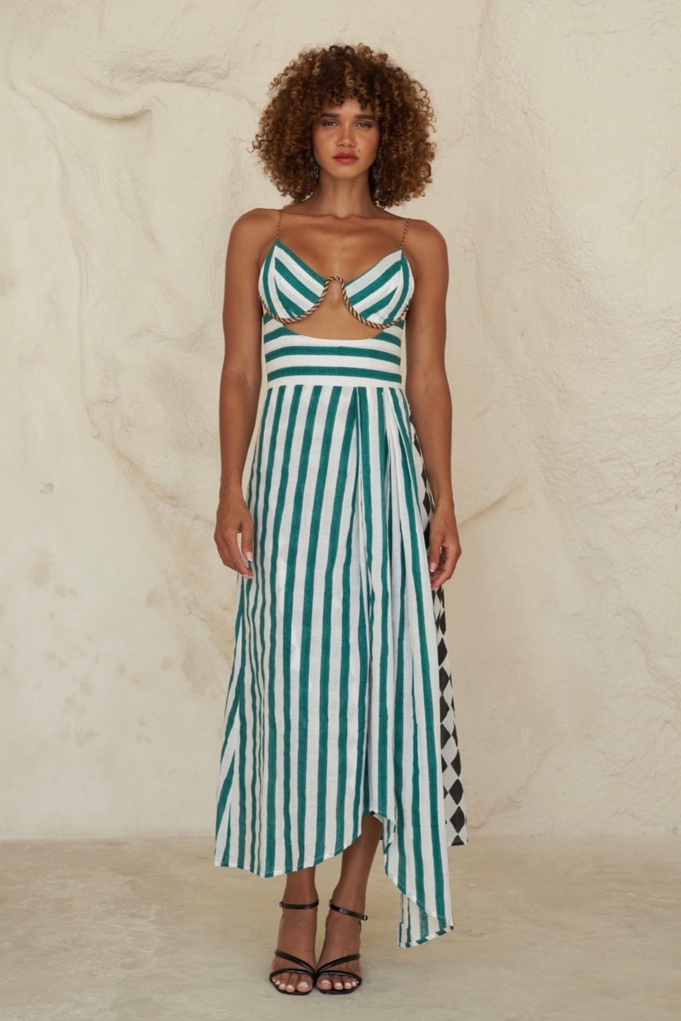 Green Lungi Dress