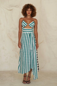 Green Lungi Dress
