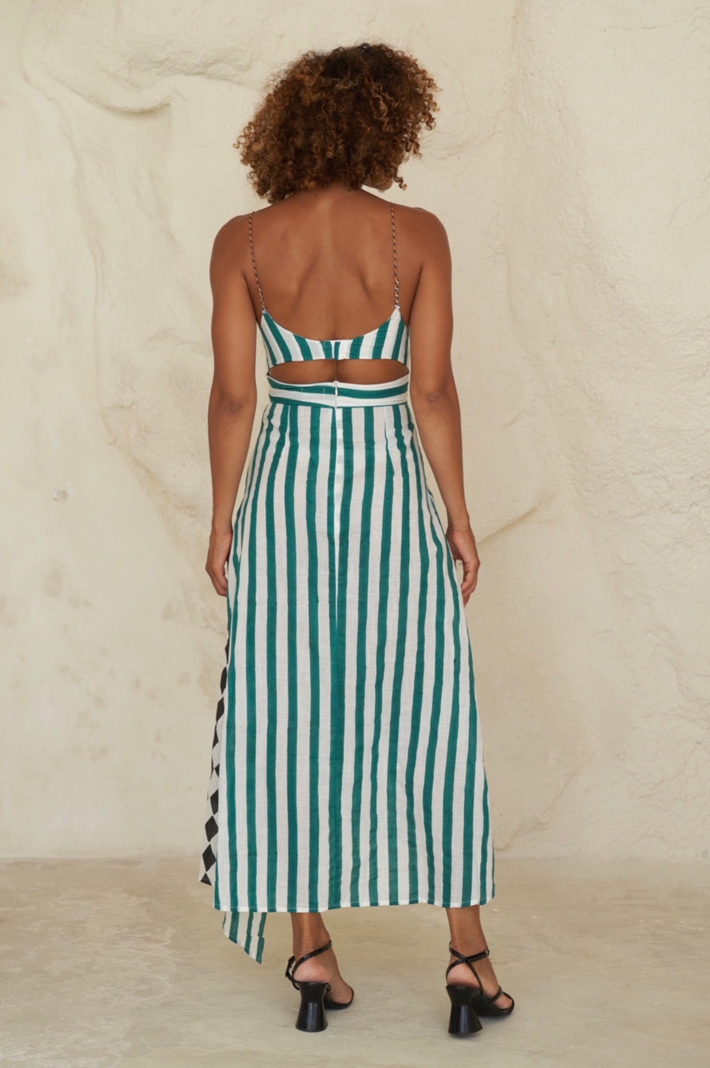 Green Lungi Dress