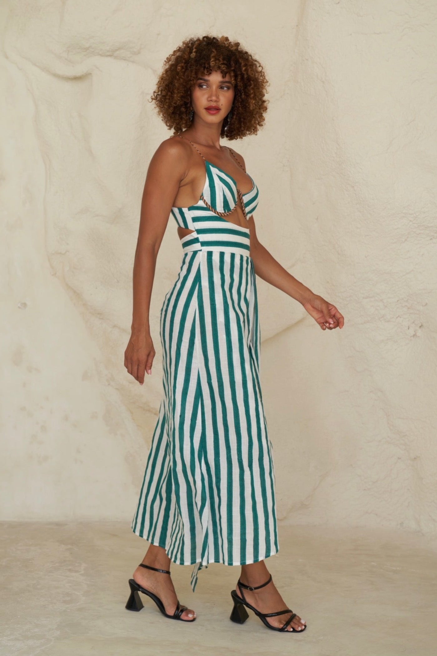 Green Lungi Dress