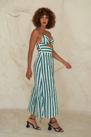 Green Lungi Dress