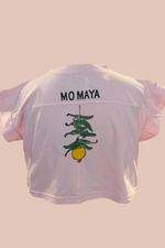 Pink Banana Leopard Crop T-Shirt