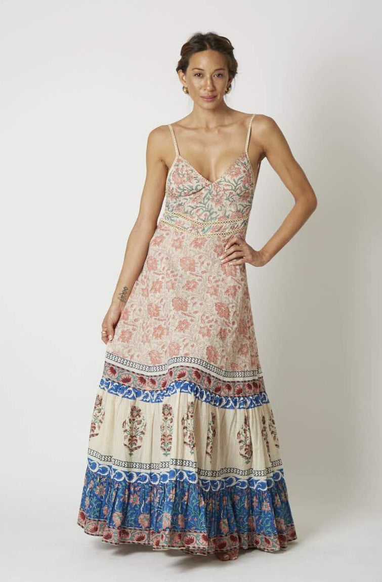 Peacock Strappy Maxi