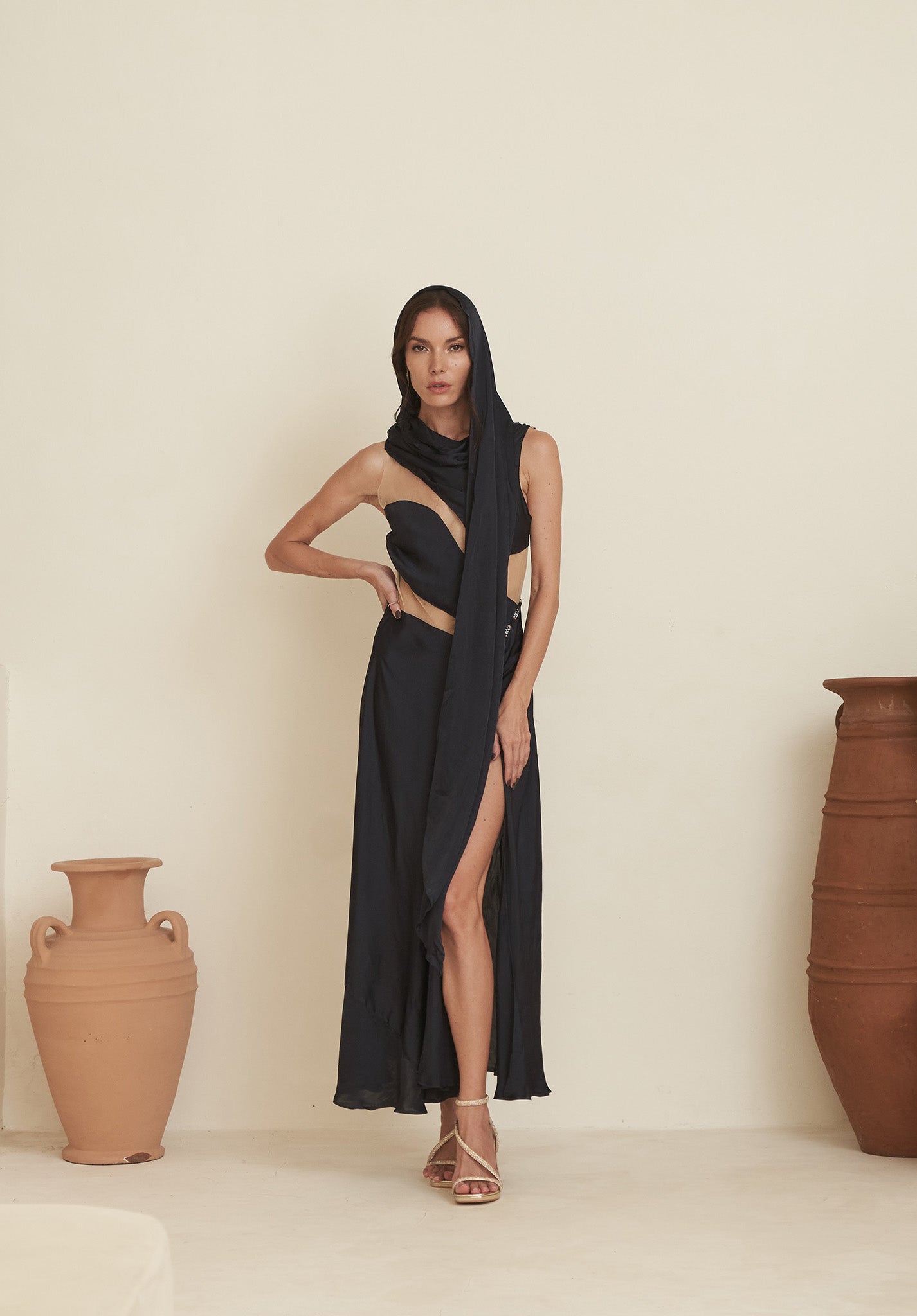 PRE-ORDER Midnight Serpentine Dress