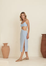 Linen Cut-out Dress